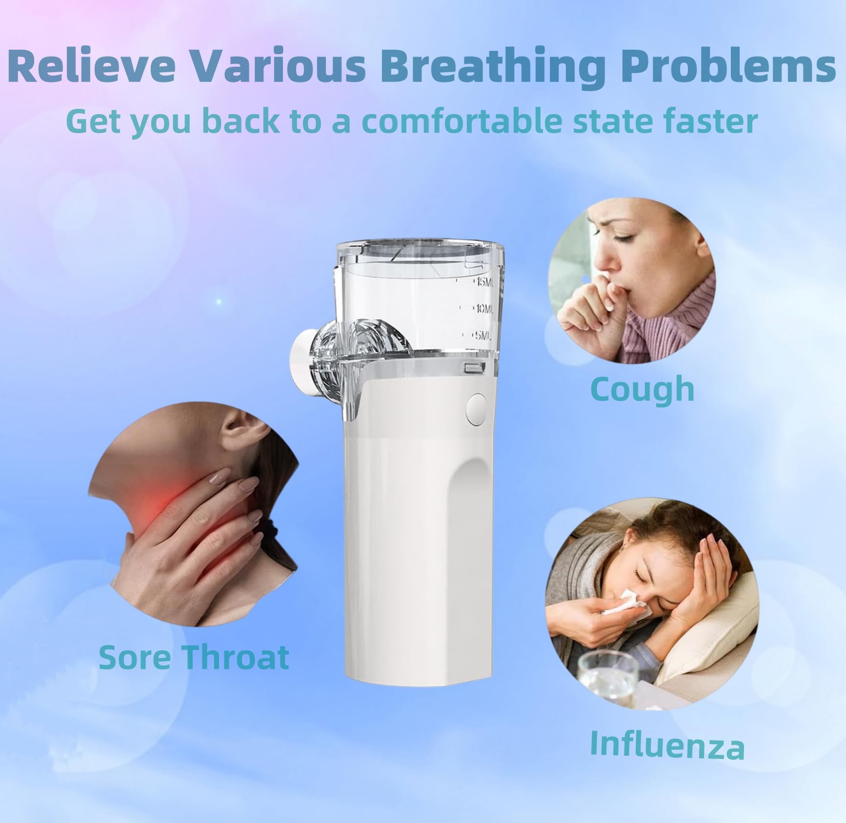 AirEase Go – Nebulizador Portátil USB